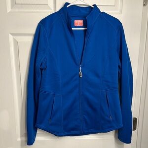 EUC Royal Blue Scrub Jacket Medium